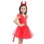 Imagem de Fantasia Infantil Diabinha Vestido P com Tiara Sulamericana