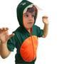 Imagem de Fantasia Infantil Dinossauro de Luxo Kigurumi Curto Com Capuz Zíper e Rabo