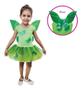 Imagem de Fantasia Infantil Fada Verde Com Asa  - 2 A 8 Anos