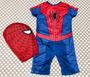 Imagem de Fantasia Infantil Homem Aranha Com Mácara em Tecido Spider Man