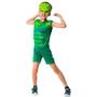 Imagem de Fantasia Infantil Menino Com Macacão Máscara Super Herói Verde Vingador Masculino Toymaster