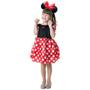 Imagem de Fantasia Infantil Minnie Mouse Vermelha Completa Menina Com Tiara Disney Feminina Toymaster