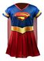 Imagem de Fantasia Infantil Roupa Super Girl Com Tiara (dos 2 aos 9 anos)