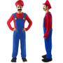 Imagem de Fantasia Infantil Roupa Super Mario Bros Meninos Macacão