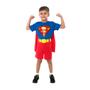 Imagem de Fantasia Infantil - Super Homem Curto - Tamanho M (6 a 8 anos) - 10175 - Sulamericana