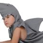 Imagem de Fantasia Infantil - Tubarão - Tamanho P (de 3 a 6 anos) - Menino - 35 x 47 cm - Bichos de Pano