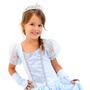 Imagem de Fantasia infantil vestido princesa das neves azul festa luxo