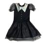 Imagem de Fantasia Infantil Wandinha Preto c/ Glitter Tam 10 Halloween