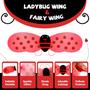 Imagem de Fantasia INNOCHEER Ladybug para meninas de 2 a 10 anos com acessórios