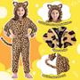 Imagem de Fantasia Joycover Cat Costume Leopard para meninas e crianças de 5 a 6 anos