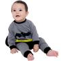 Imagem de Fantasia Macacão Bebê Batman com Capa Tamanho G 9 Meses