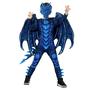 Imagem de Fantasia Morph Blue Dragon para crianças de Halloween, meninos de 3 a 14 anos