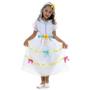Imagem de Fantasia Noiva Caipira Infantil Festa Junina São João Com Tiara+Véu