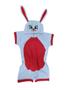 Imagem de Fantasia pijama   malha  coelho vermelho  - bebe