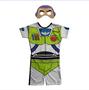 Imagem de Fantasia Roupa Infantil Astronauta Buzz Lightyear 2 Máscaras dos 2 aos 9 anoss