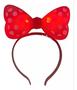 Imagem de Fantasia Roupa Infantil Minnie Tiara Led Rosa Ou Vermelha