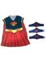 Imagem de Fantasia Roupa Infantil Super Girl Com Tiara e Bracelete