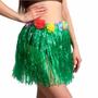 Imagem de Fantasia Saia Havaiana Infantil Festa Luau Hawaii Com Flores 30 cm