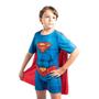 Imagem de Fantasia Super Homem Infantil Curta Com Capa