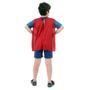 Imagem de Fantasia Super Homem Infantil Curto com Musculatura - Liga da Justiça