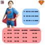 Imagem de Fantasia Superman Super Homem Infantil Com Capa Tam M