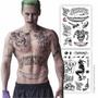 Imagem de Fantasia - Tatuagem Temporária  Joker (Tamanho Real) 2 Folhas