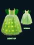 Imagem de Fantasia UPORPOR Light Up Fairy para meninas Vestido de Halloween 110 cm