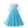 Imagem de Fantasia Vestido Elsa Frozen Com Capa Meninas Princesas