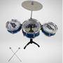 Imagem de Fantástica Bateria Infantil 4 Tambores Com Baquetas e Banquinho Para Crianças Que Amam Música Presente Aniversario