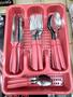 Imagem de Faqueiro 25pçs vermelho original line inox