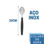 Imagem de Faqueiro 48 Pçs C/ 2 Porta Talheres Preto Aço Inox Berlim