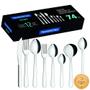 Faqueiro Aço Inox Tramontina Malibu 74 peças Faca Churrasco Imagem de Faqueiro Aço Inox Tramontina Malibu 74 peças Faca Churrasco