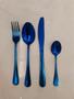 Imagem de Faqueiro Com 16 Peças Talheres Azul - Blue TOP