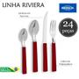 Imagem de Faqueiro Jogo De Talheres Inox Kit 24 Peças Talher Mesa Brinox