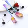 Imagem de faqueiro talheres aparelho de jantar jogo de jantar colher garfo faca colher de sobremesa - kit talher 4 peças tradicional