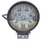 Imagem de Farol Auxiliar Led Redondo 9 Leds SMD Branco 9W 6000K Slim - DNI4159