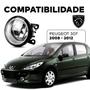 Imagem de Farol Auxiliar Milha Lente Vidro Aro Prata Peugeot 207 2008 2009 2010 2011 2012 2013 2014 2015