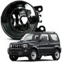 Imagem de Farol Auxiliar Milha Lente Vidro Aro Preto Jimny 2009 10 11 12 13 14 15 16 17 18 2019