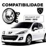 Imagem de Farol Auxiliar Milha Policarbonato Aro Prata Peugeot 207 2008 2009 2010 2011 2012 2013 2014 2015