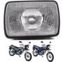 Imagem de Farol Bloco Óptico Da Moto Cg 125 Today 125 Titan Até 1999 Com Aro Preto Brilhante