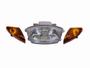 Imagem de Farol Completo Com Setas Piscas Dianteiro Honda Biz 100 1998 1999 2000 2001 2002 2003 2004 2005 Com Lampada