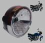 Imagem de Farol Completo Moto Aro Cromado Fan 2004 A 2008 Cg Titan 150