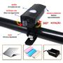 Imagem de Farol De Bicicleta USB Com Sensor De Iluminação Touch Light 400 Lumens XM31340