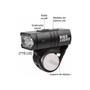 Imagem de Farol De Bike 2 Led Cree T6 Recarregável Usb Com Medidor