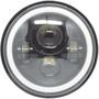 Imagem de Farol de Led 7 Pol Angel Eye 60W Drl Seta Jeep Troller Fusca Kombi Wrangler Harley Rayx Lt1013