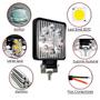 Imagem de Farol de LED Auxiliar quadrado 27W 9 Leds Troller Off-Road carro 4x4 LE-6711