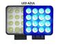 Imagem de Farol de Led Azul Quadrado 48w Pulverizador Agricola 14 Leds Potente