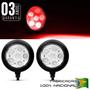 Imagem de Farol de Milha Auxiliar Redondo 3 em 1 LED Slim Universal 6 LEDs 12V 24V 6W Todas as Cores Autopoli