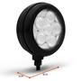 Imagem de Farol de Milha Auxiliar Redondo 3 em 1 LED Slim Universal 6 LEDs 12V 24V 6W Todas as Cores Autopoli