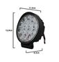 Imagem de Farol de Milha Led Universal 42w Redondo 14 Leds 6000K - 0802003 Tiger Auto